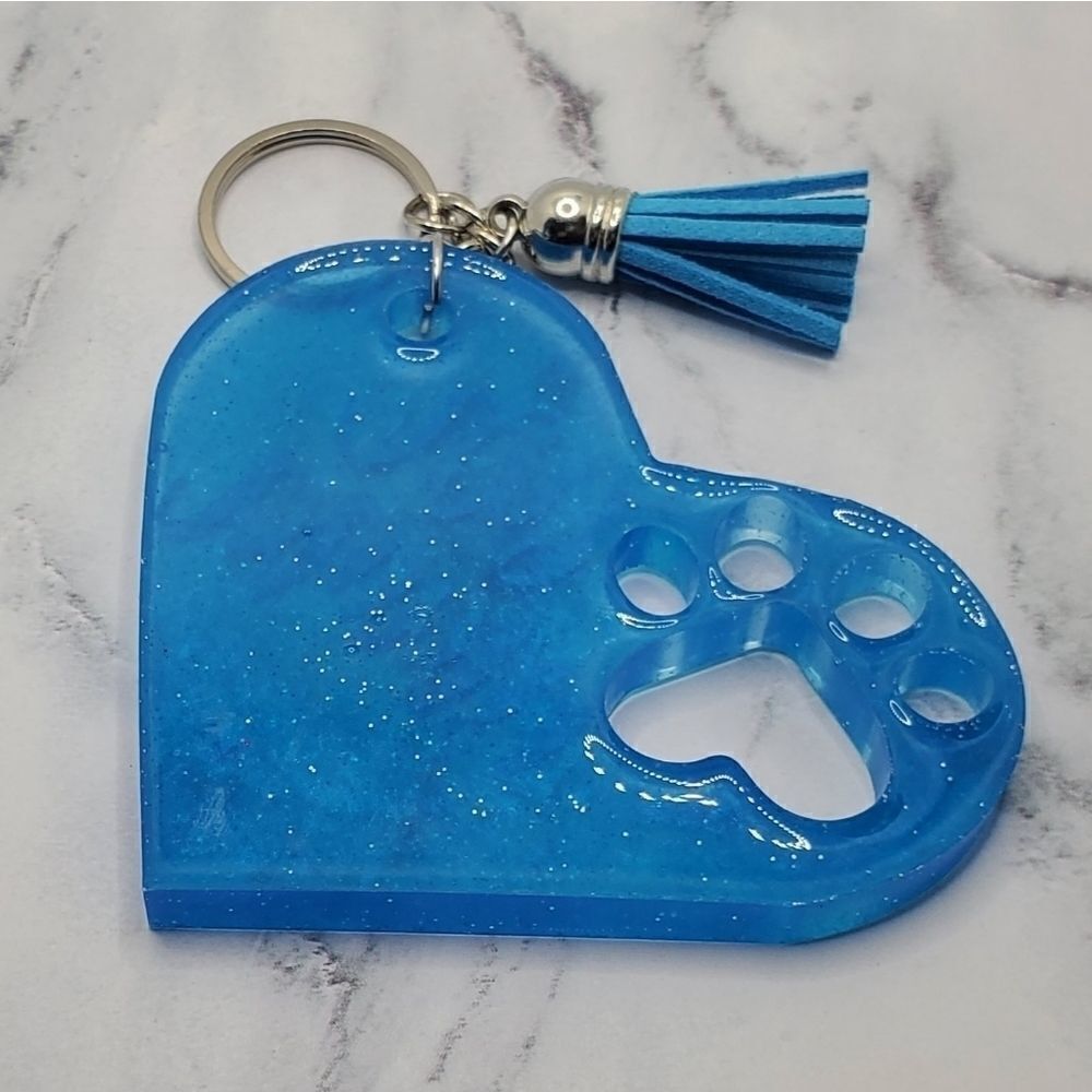 Handmade Fur Mama Resin Keychain - Picture 4 of 10